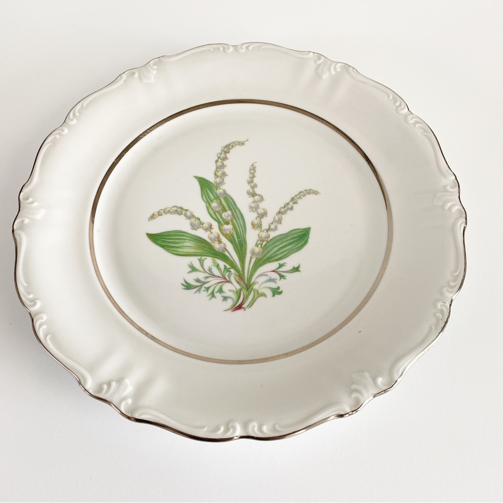 Royal Heidelberg Lily of the Valley Dinner Plate 10" Winterling Germany China - Picture 2 of 6